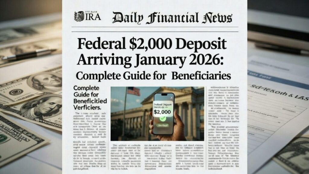 Federal $2,000 Deposit Arriving January 2026